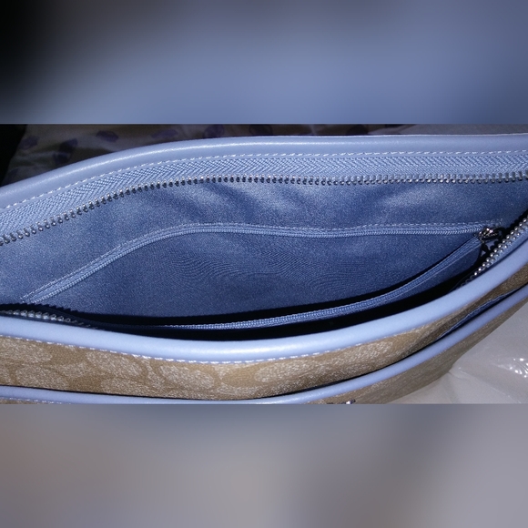 COACH FILE BAG IN SIGNATURE CANVAS HANDBANG - Picture 2 of 7